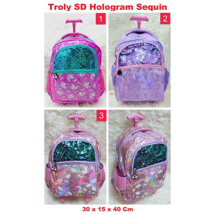 Tas Koper Tas Koper Ransel Sd Sequin Hologram Seperti Smiggle Backpack Bag Troly