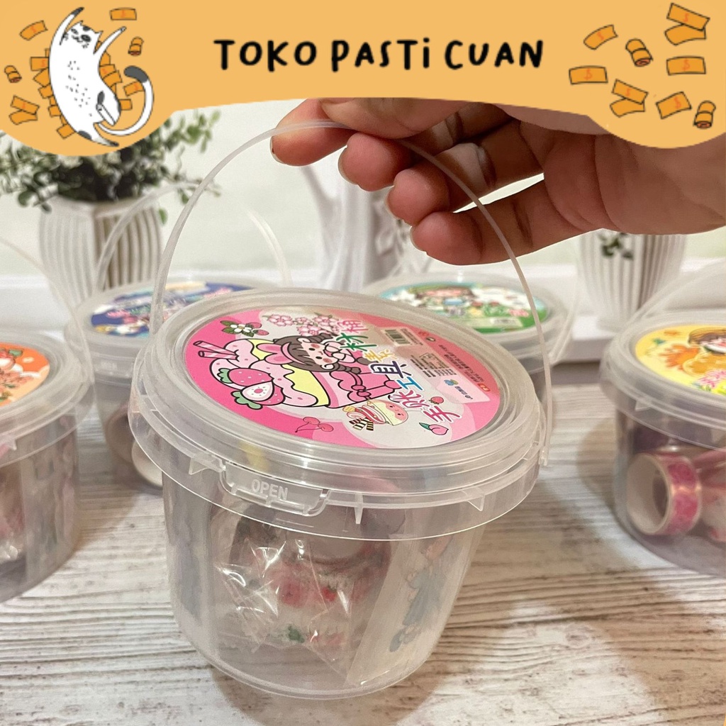 

Bucket solatip sticker karakter cewe lucu imut lakban keren elegan fancy atk imut bisa COD termurah import