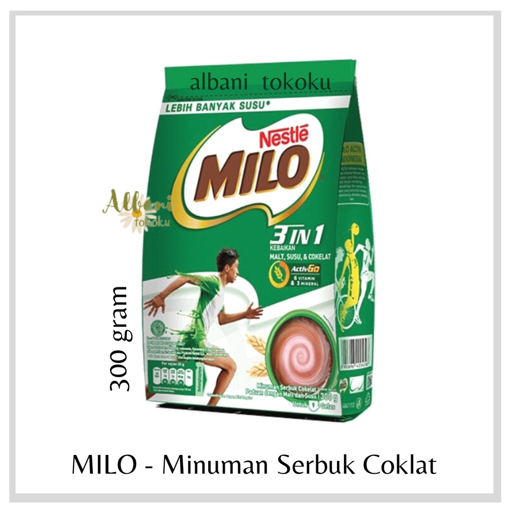 

Milo Activ-Go Susu Bubuk Cokelat 300 gr - Minuman Milo - Susu Milo - HARGA TERMURAH