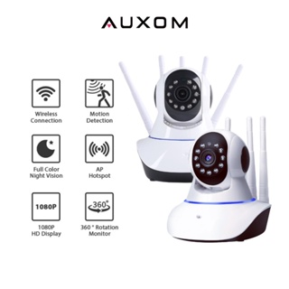 AUXOM IP Kamera CCTV Yoosee/V380 Pro Wireless Wifi IP Camera  HD 1080P 3 Antena