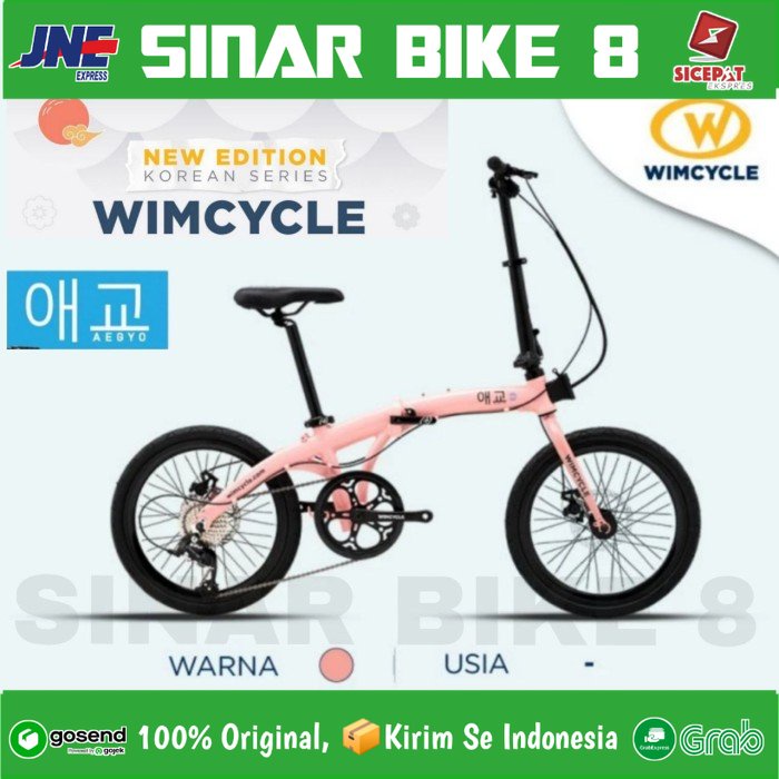 Sepeda Lipat WIMCYCLE AEGYO POCKET ROCKET Korean Series Ukuran 20 Inch New