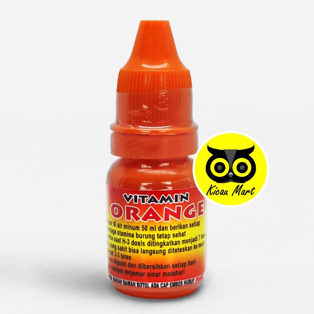 VITAMIN PENGGACOR OBAT MACET BURUNG MURAI KACER PLECI ORANGE CAIR TETES 10 ML AIDY WIJAYA VTOCSDI