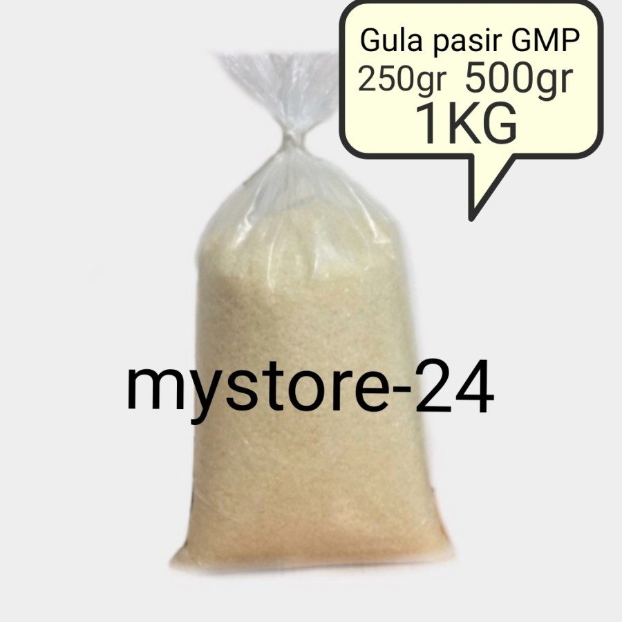 

gula pasir curah merek GMP 250GR. 500GR. 1KG