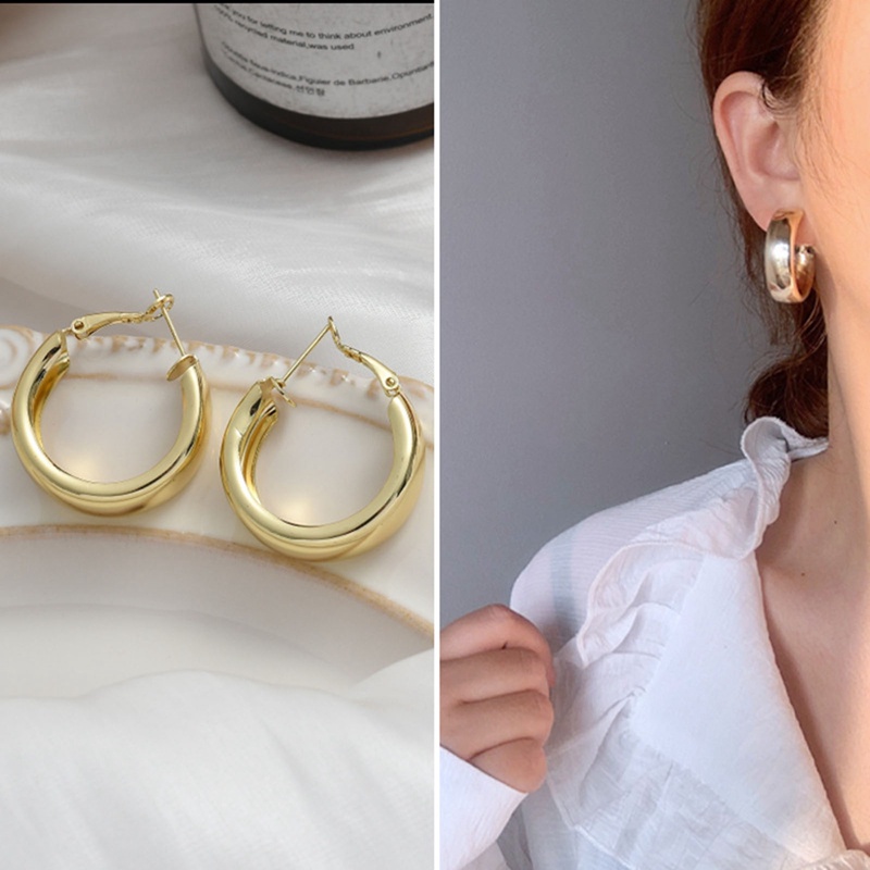 Fancyqube Anting Stud Geometris Irregular Untuk Wanita