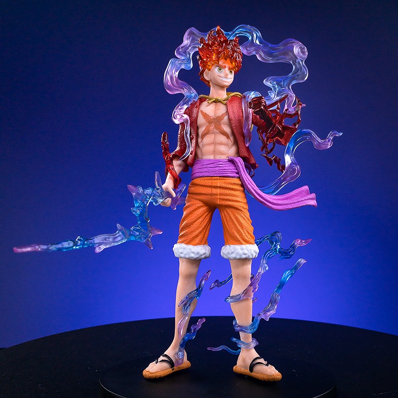 Mainan Action Figure Model Anime One Piece Luffy GEAR 5 Nika Sun God Ukuran 21CM Untuk Koleksi Anak