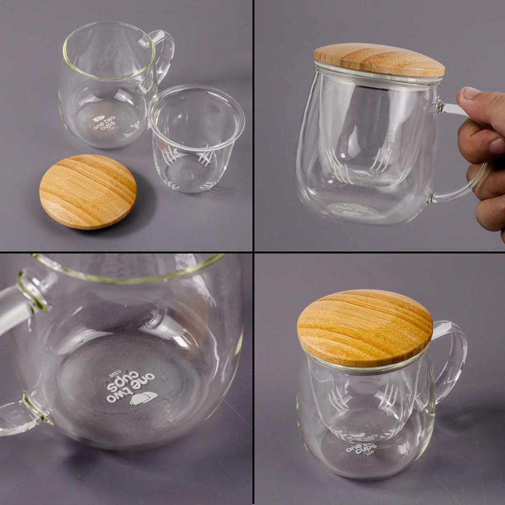 Gelas Cangkir Teh Tea Cup Mug with Infuser