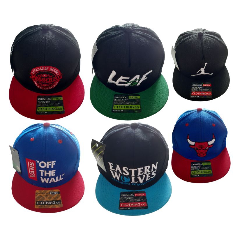 Topi Snapback Bordir / Topi Hip Hop Distro Premium Pria Dewasa