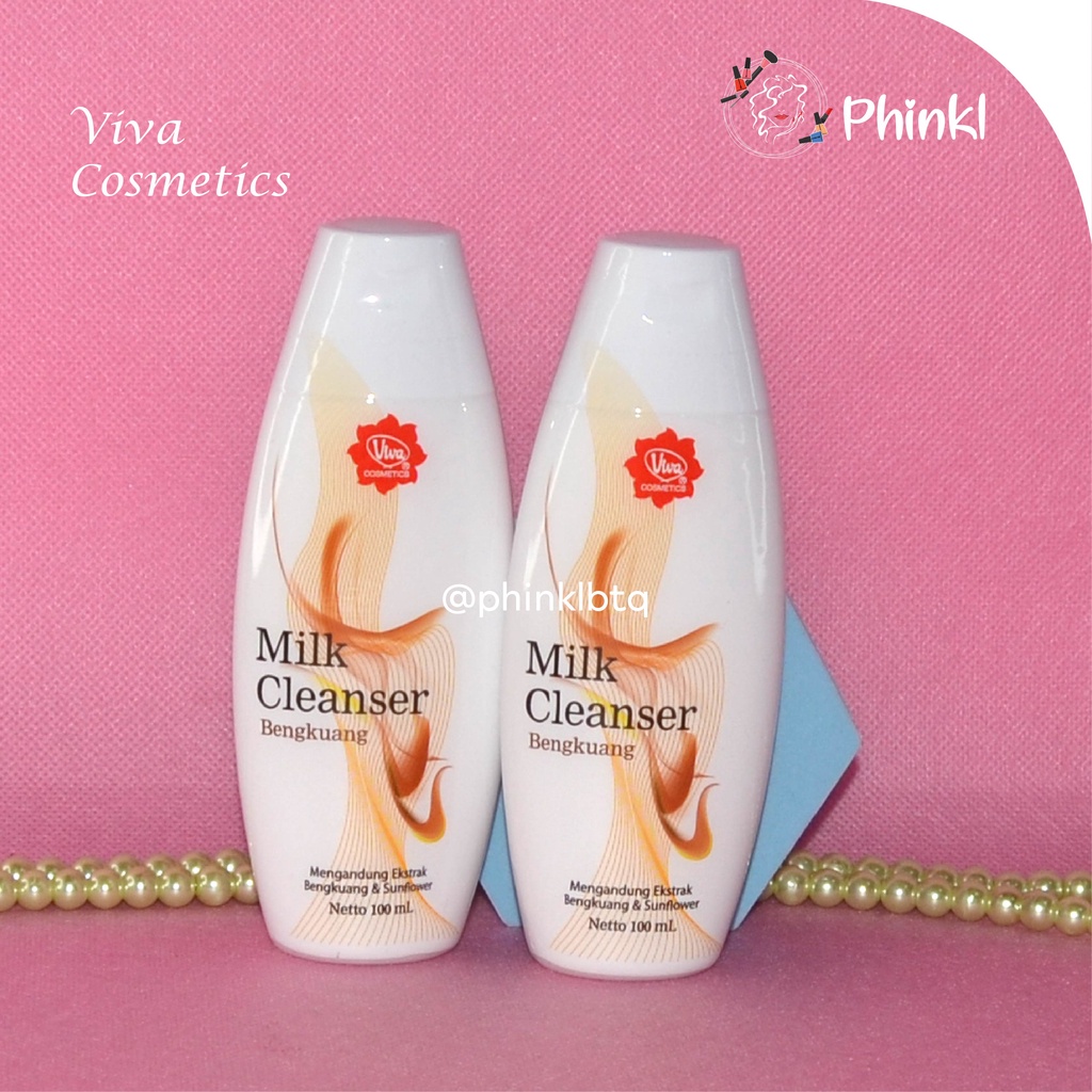 `ღ´ PHINKL `ღ´ 【v】【i】【v】【a】 Viva milk cleanser susu pembersih makeup bedak alas bedak double cleanser