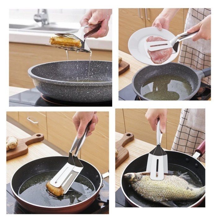 STAINLESS FRY CLIP / MEMASAK JADI MUDAH - BELI 1 GRATIS 1