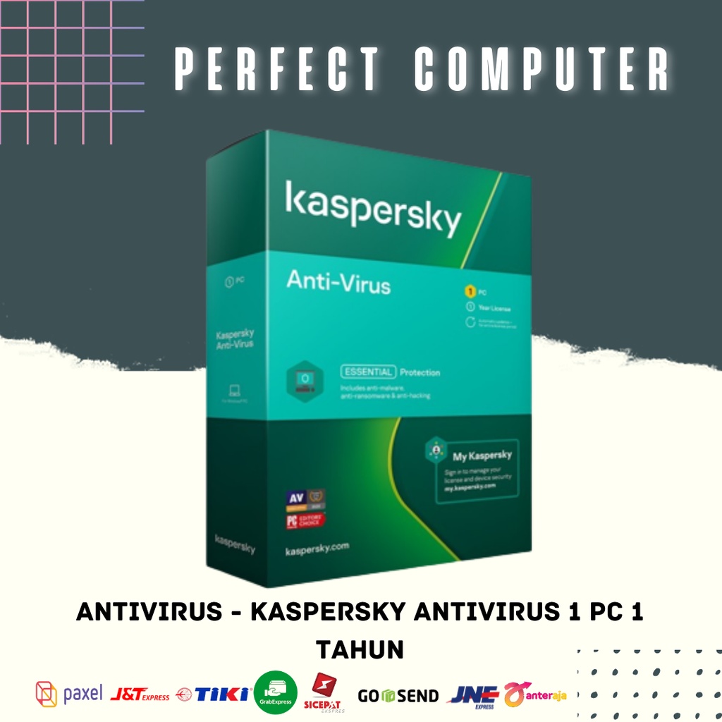 ANTIVIRUS - KASPERSKY ANTIVIRUS 1 PC 1 TAHUN