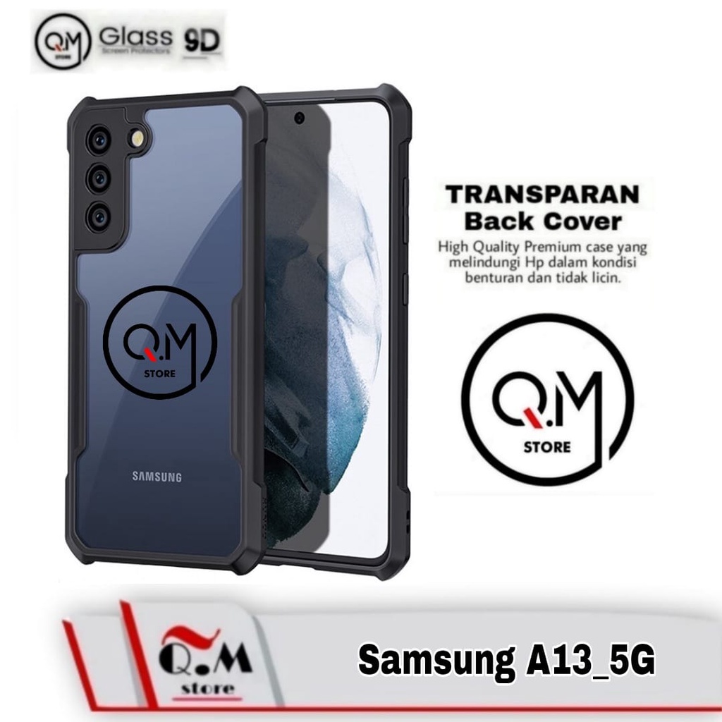 Case Samsung A13 5G Shockproof Transparent Armor Casing Pelindung Back Cover