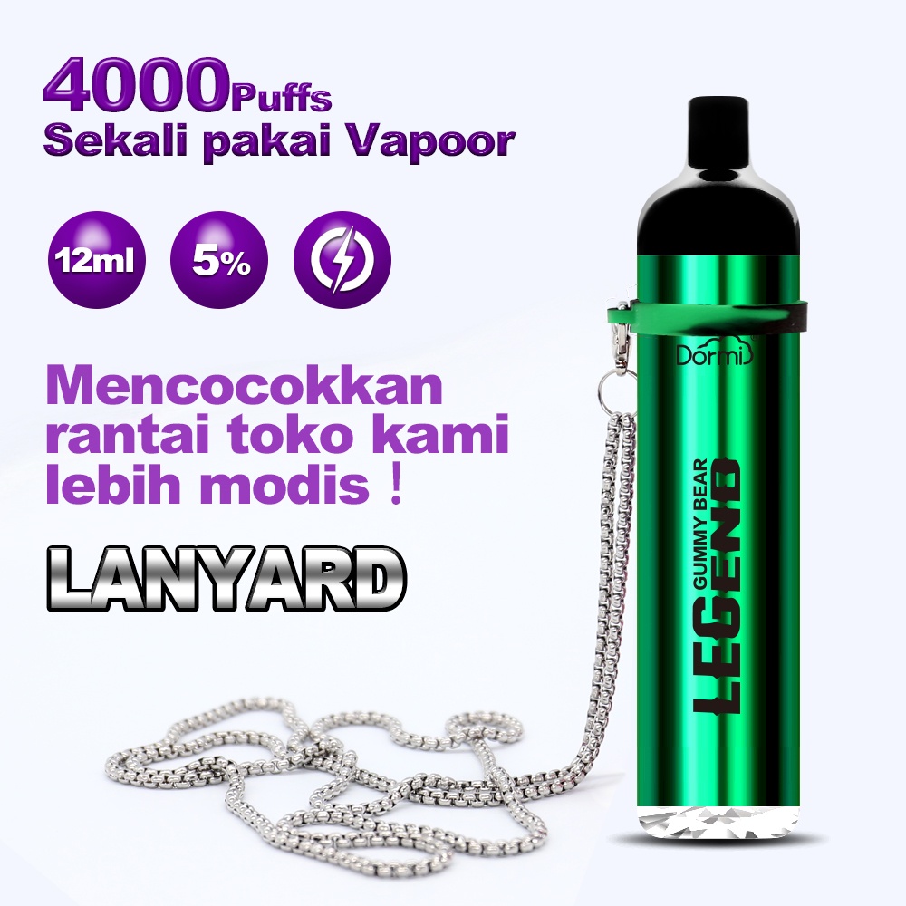 [DORMI Pro] 4000Puffs Vapoor sekali pakai(Disposable Pod) Cola ice  flavour
