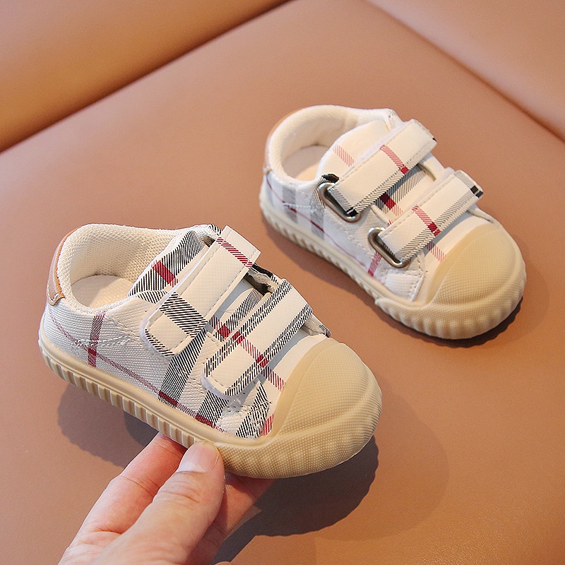 2130 NEW Sepatu kets anak motif kotak-kotak kualitas premium