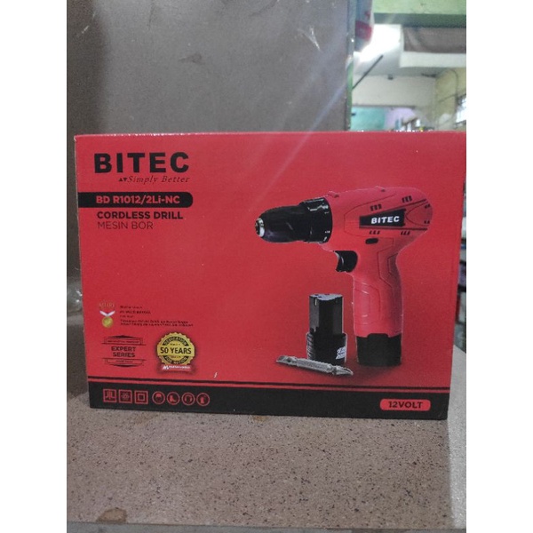 bitec bd r1012 cordless drill mesin bor