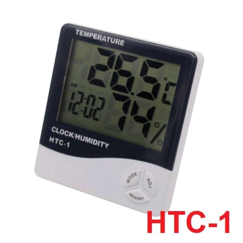 Hygrometer Thermometer Digital HTC 1 &amp; 2 Pengukur Suhu Ruangan