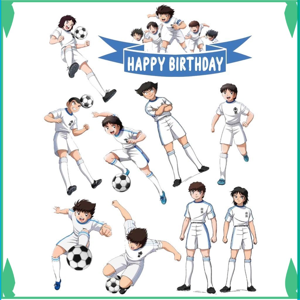 

TOPER KUE TOPPER CAKE ULANG TAHUN / HIASAN KUE CUSTOM CAPTAIN TSUBASA FADHILSOUVENIR