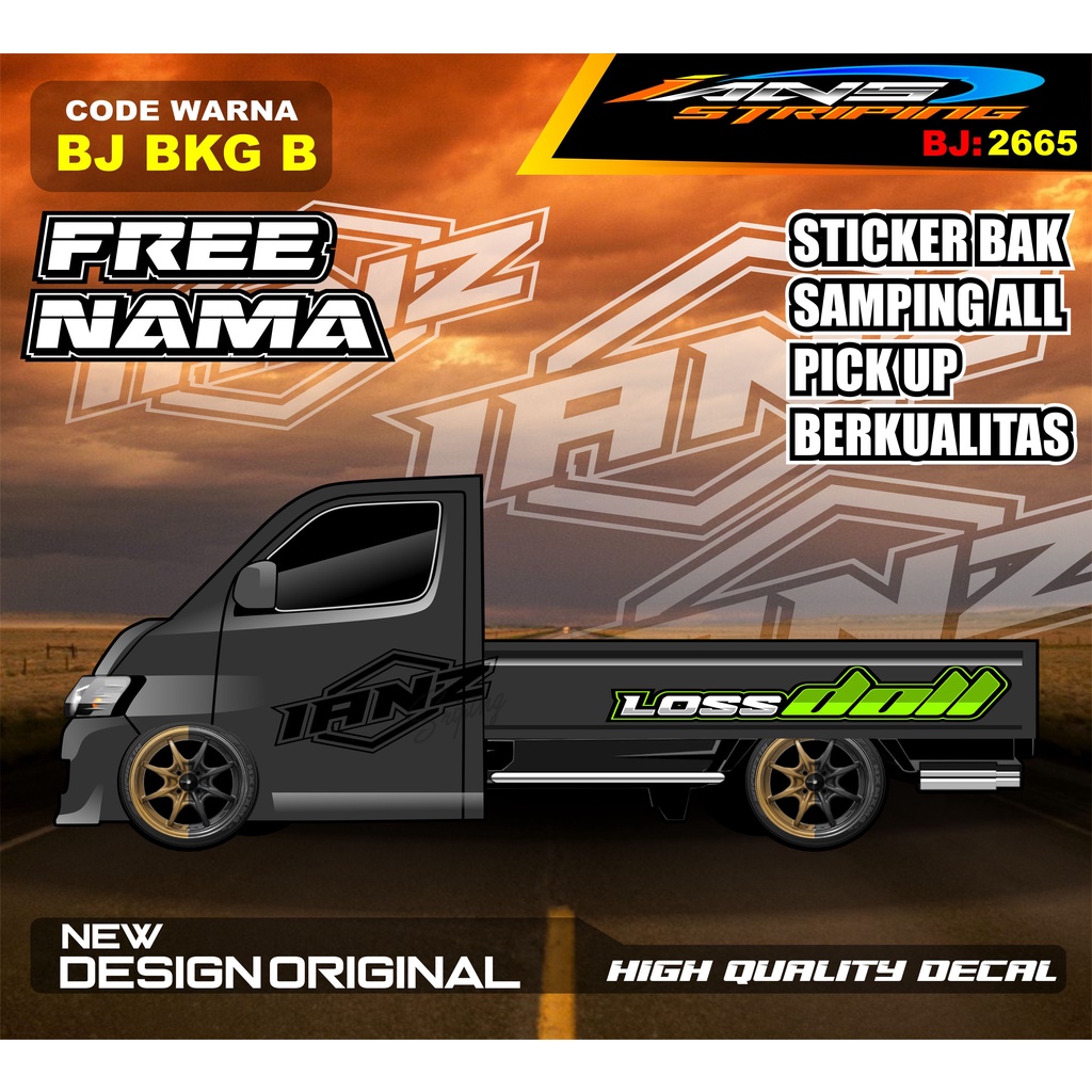 STICKER TULISAN BAK SAMPING  GRANMAX PICK UP / STICKER BAK SAMPING GRANMAX / DECAL STICKER GRANMAX PICK UP