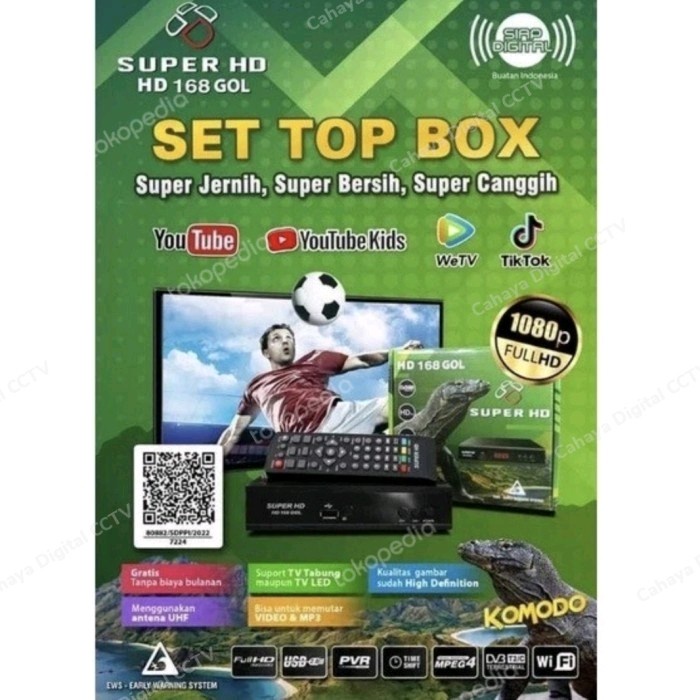 Set Top Box Tv Digital Super HD DV3 T2 / Box Tv Digital / Set Top Box Tv Tabung / Set Top Box Tv Led