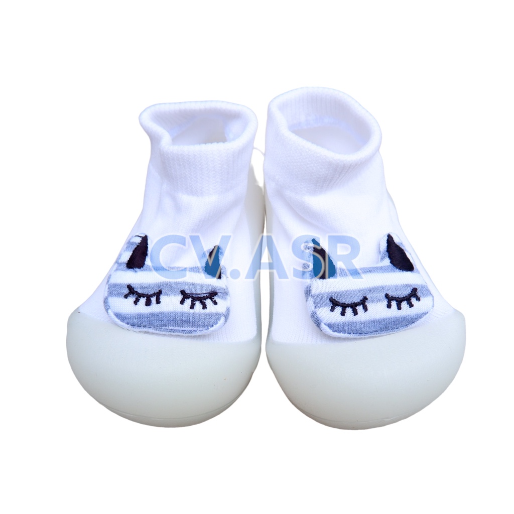 Sepatu Bayi Kaos Kaki Skidder PreWalker Anti Slip Glow In The Dark