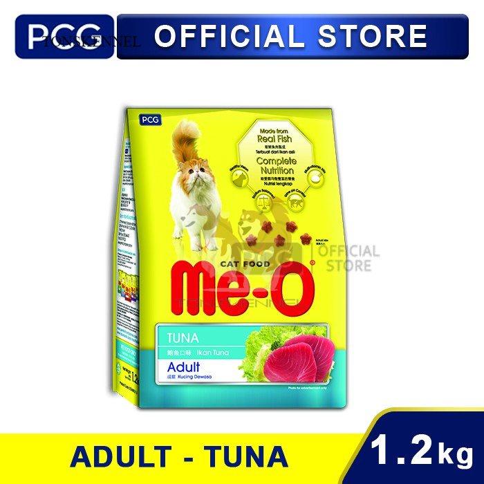 Me-O Dry Cat Food Tuna Flavor 1.2 kg MEO Makanan Kucing Ras Anakan Anak Kering Pelet Dry Adult Kitten Persian Beef Chicken Salmon Seafood Gourmet Mackerel Me o