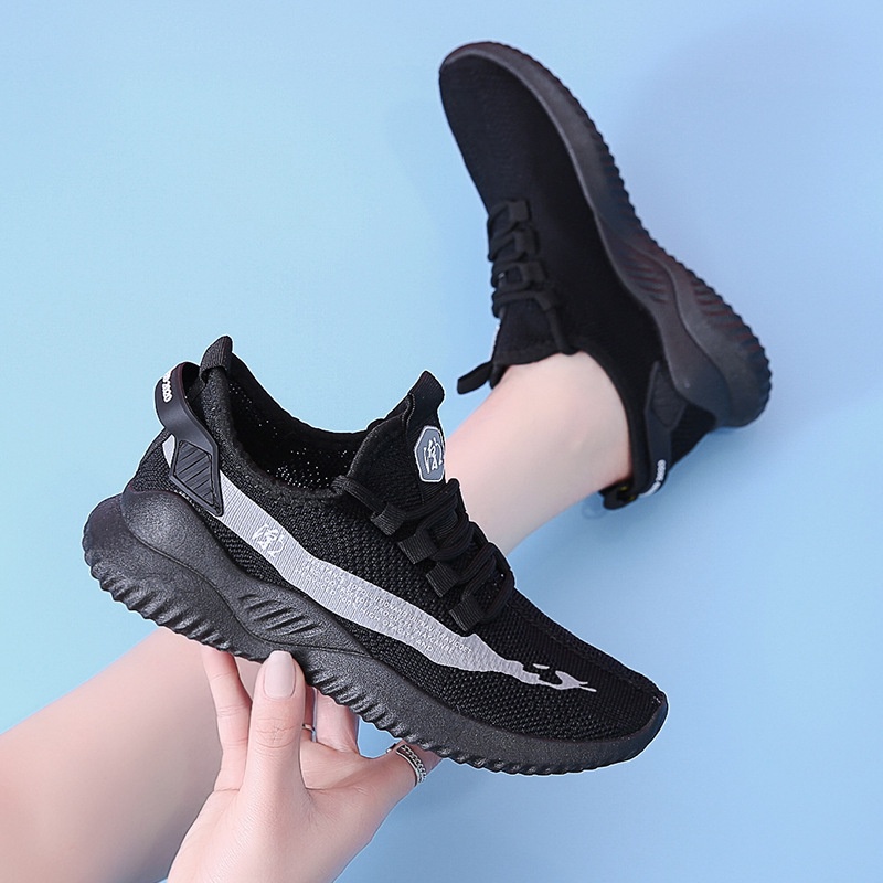 𝐄𝐁𝐒 ✅ SEP018 (Tanpa Kotak) Sepatu Sneakers Wanita Simple Sporty Model Korea Fashion Casual Sport Santai Olahraga Import