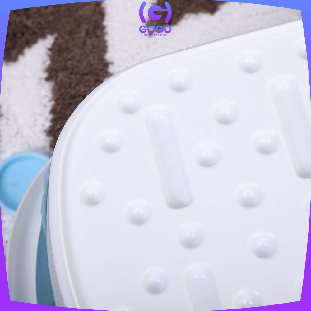 GOGO-C538 Ember Lipat Baskom Plastik Motif Beruang Portable Multifungsi / Baskom Rendam Pijat Kaki Refleksi Foldable / Ember Cuci Kaki Spa Pedicure Bear