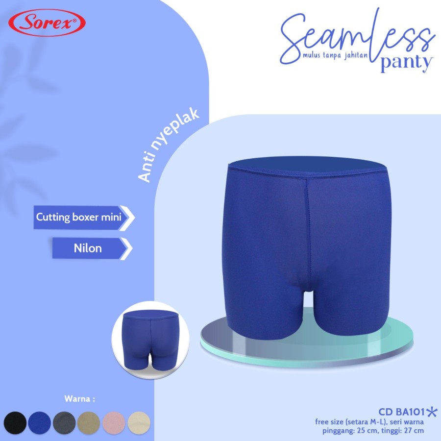cd celana dalam wanita boxer segiempat segitiga sorex ba 100 101 seamless