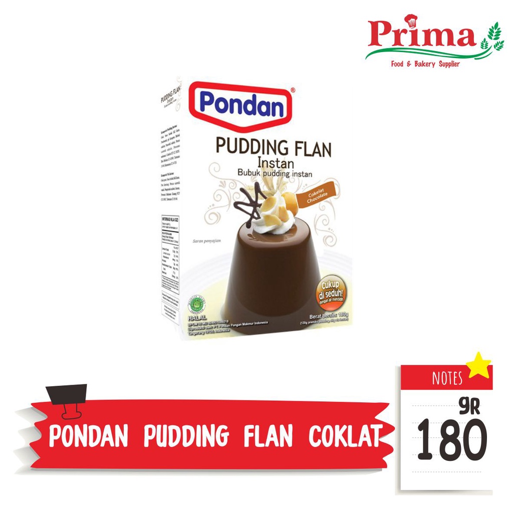 

PONDAN pudding flan coklat 180gr