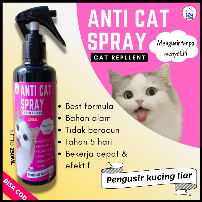 anti cat repelent spray pengusir kucing liar 250ml