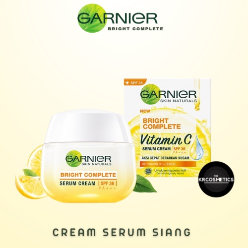 Garnier Light Complete Whitening Serum Cream SPF36 cream siang garnier 20 ml 50ml