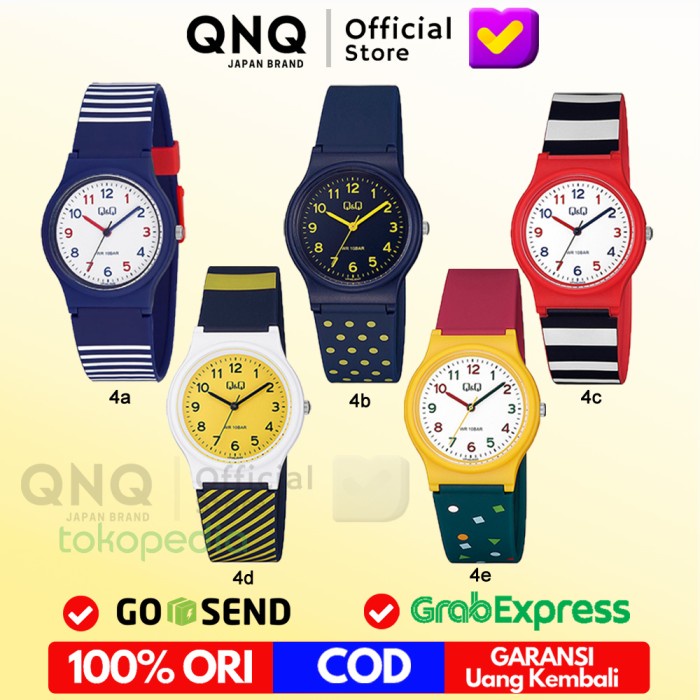 Watch Jam Tangan Q&Q Qnq Qq Wanita Original Qb46 Analog Arloji Cewe Anti Air