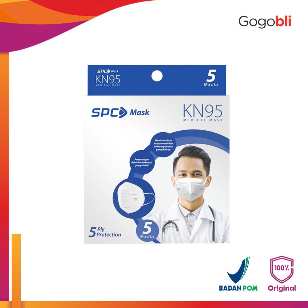 Masker SPC Mask KN95 Medical Mask 5s