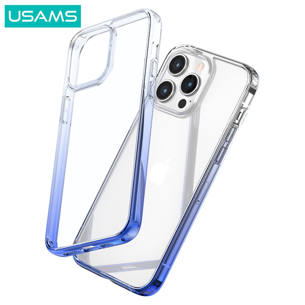 USAMS Protective Softcase Casing iPhone 14 Gradient Color