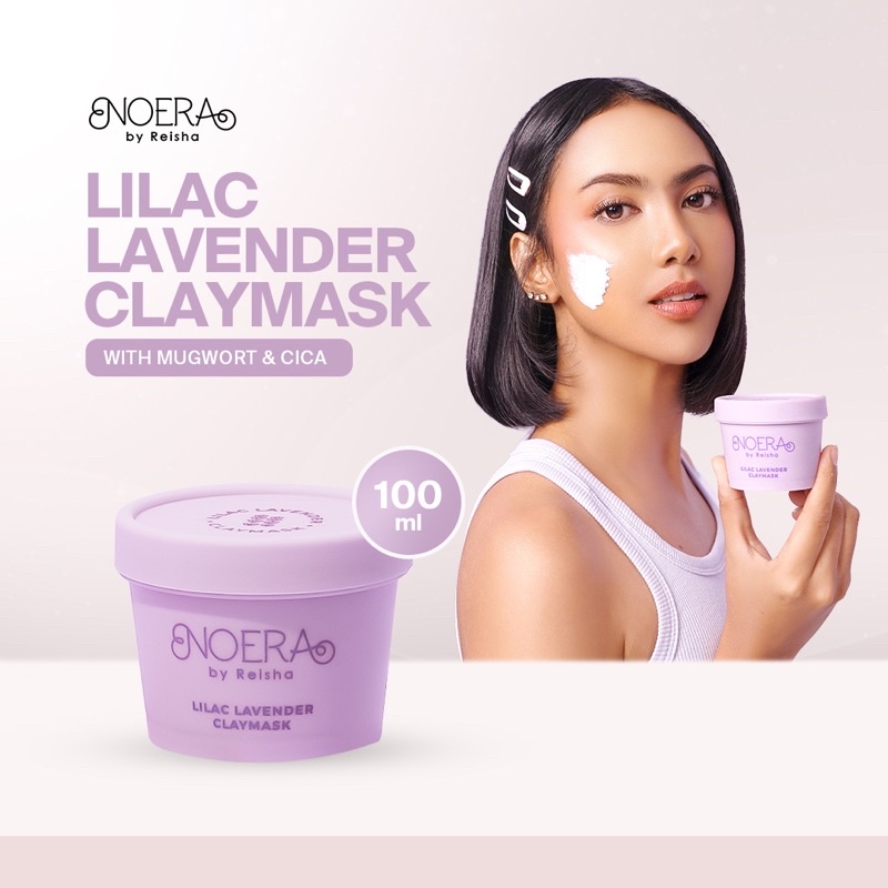 Noera Lilac Lavender Clay Mask with Mugwort &amp; Cica