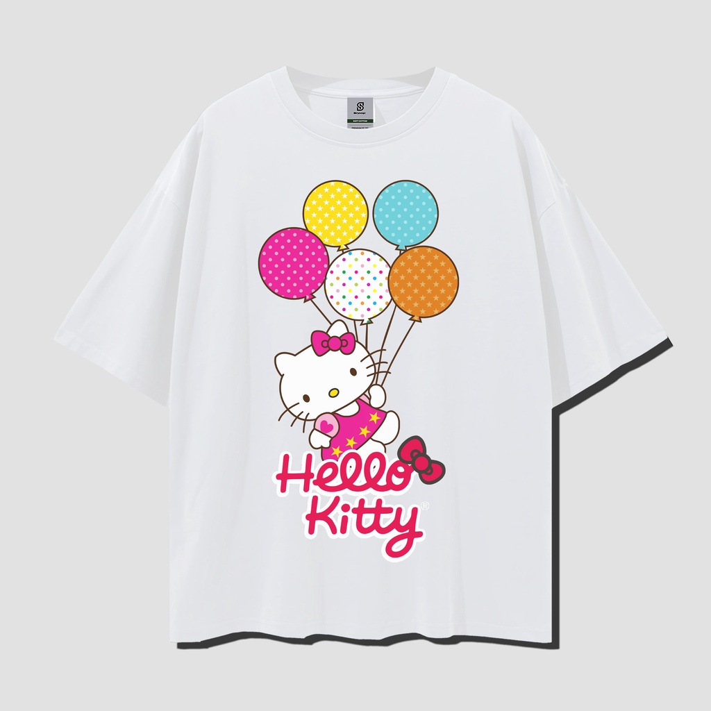 Kaos Hello Kitty Vintage T-shirt Style Oversize Tee