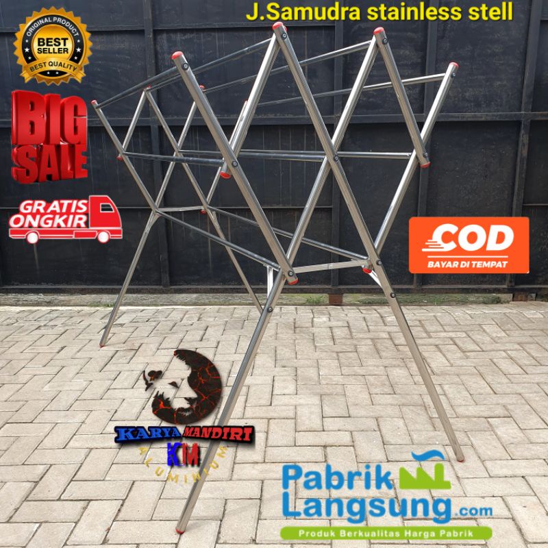 ATLANTIS - Jemuran Baju Stainless Steel 140cm
