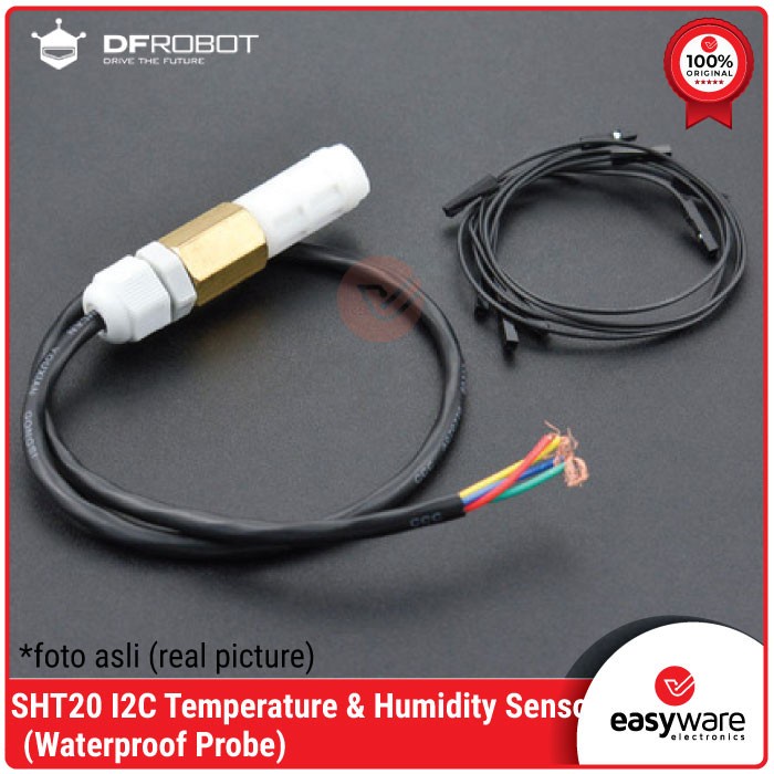 SHT20 SHT 20 I2C Temperature & Humidity Sensor (Waterproof Probe) SASLUN