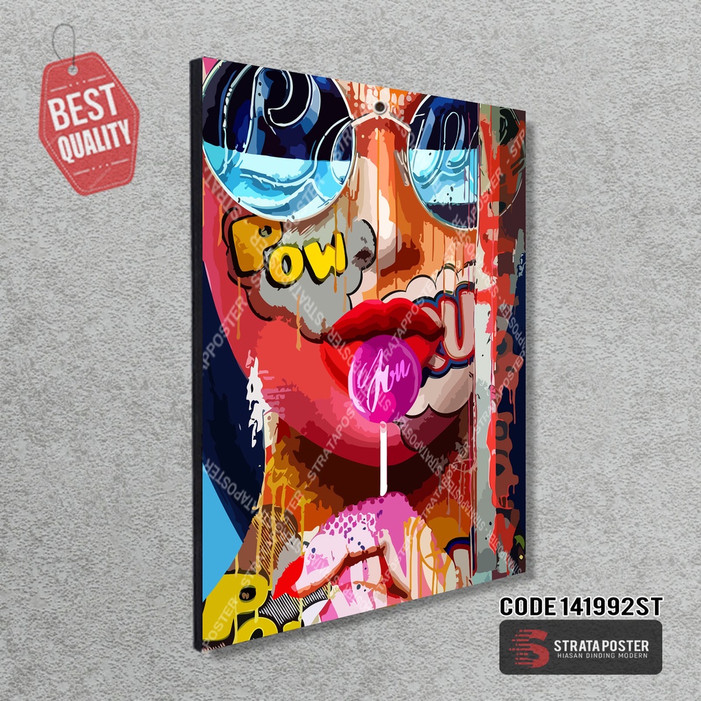 Poster pop art Hiasan dinding keren Dekorasi ruangan Wall decor