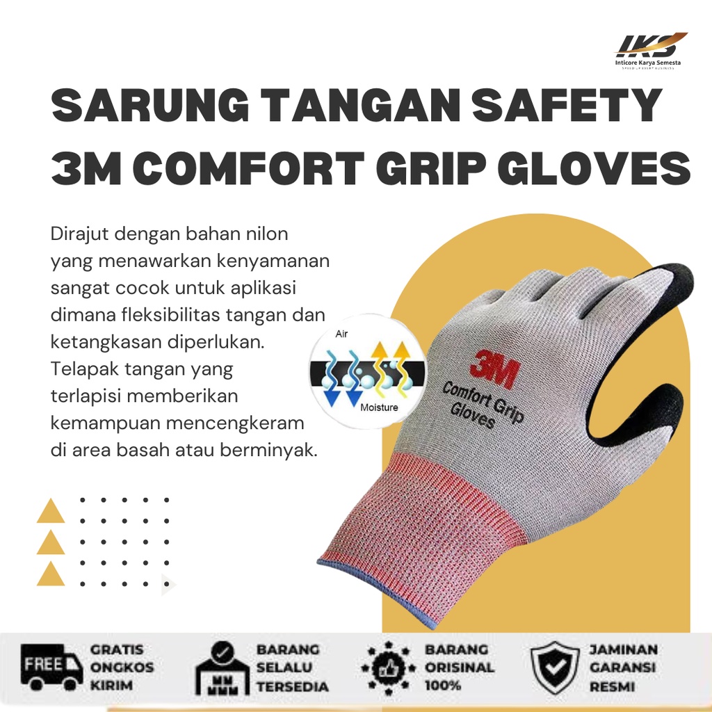 Sarung Tangan 3M Comfort Grip Gloves