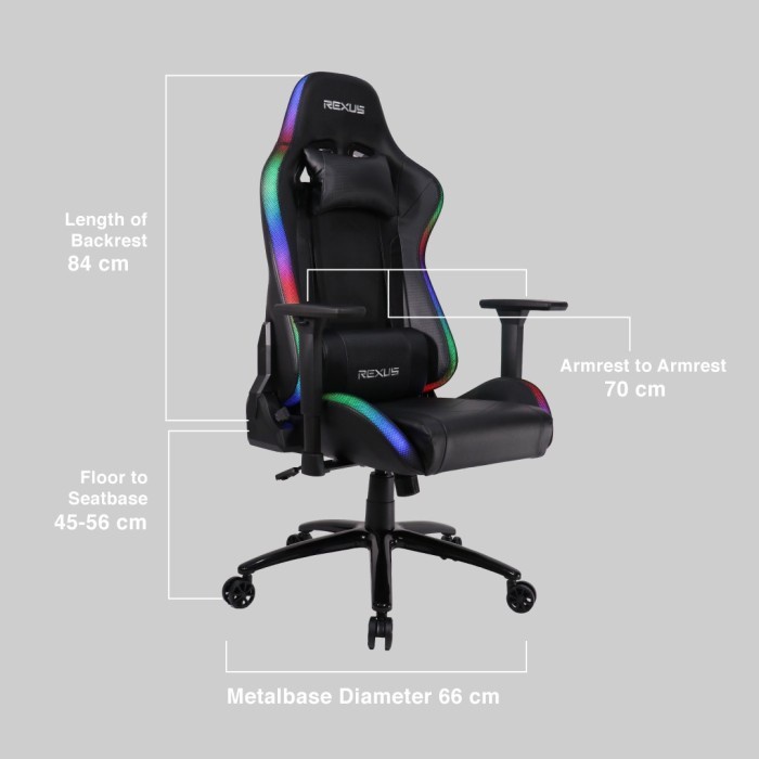 Rexus Gaming Chair Kursi RGC 103 V2 RGB