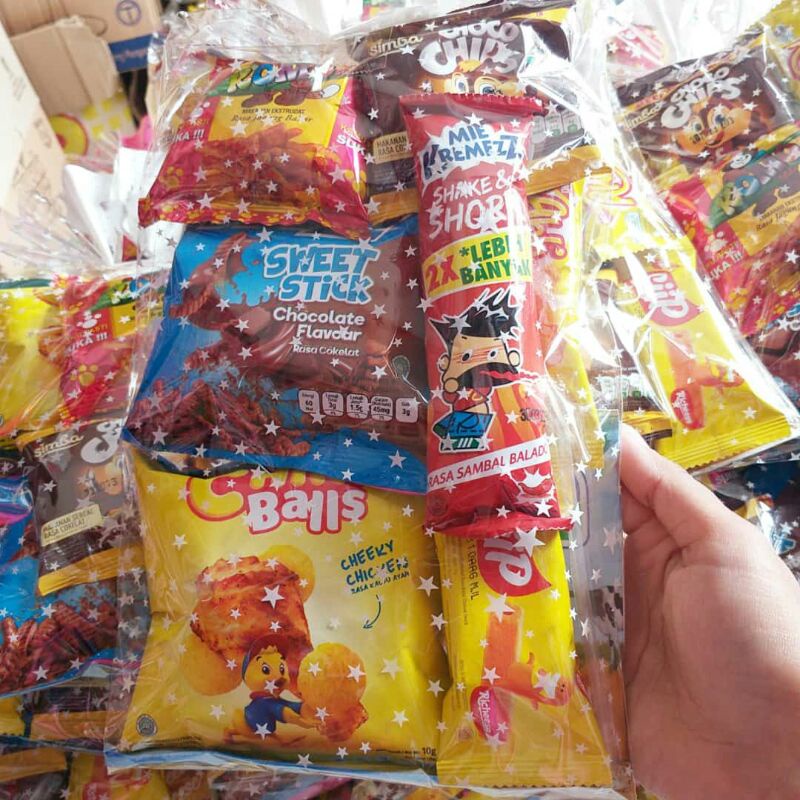 

paket snack ulang tahun / bingkisan ulang tahun / godiebag anak / souvenir / paket santunan dll