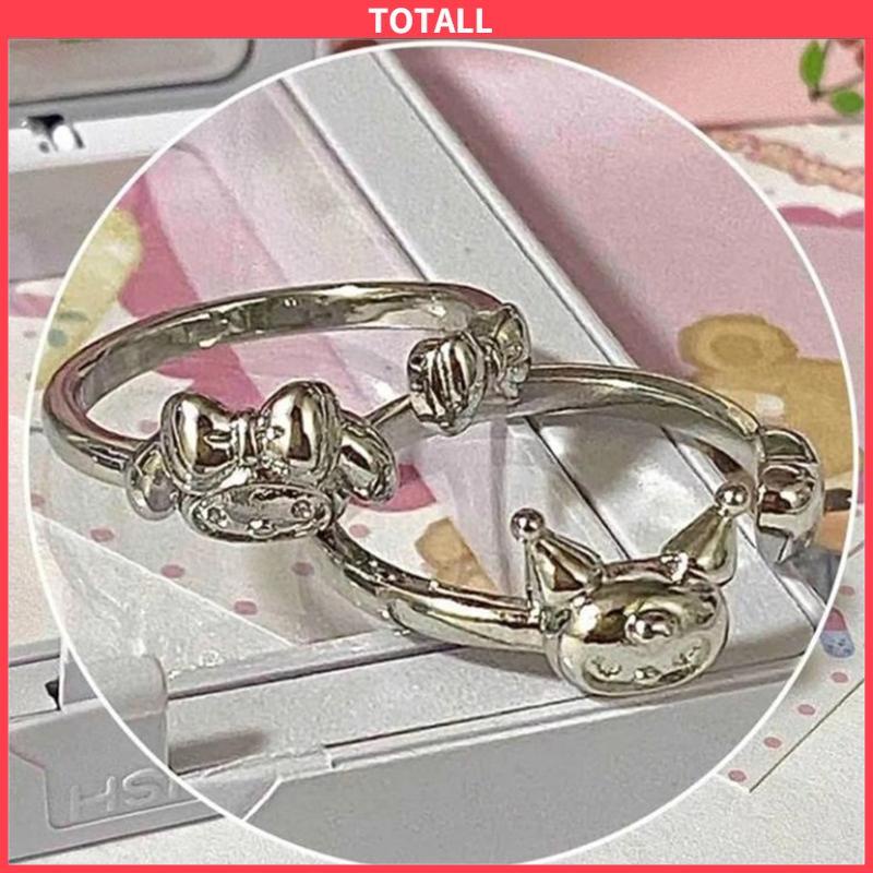 COD Cincin Kuromi Melody Adjustable Kartun Lucu Korea Cincin Untuk Wanita-Totall