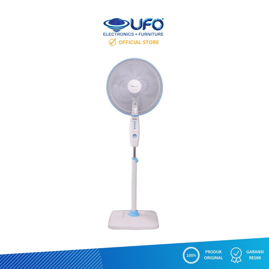Panasonic Kipas Angin Berdiri Stand Fan Blue 16 Inch FEP404A2