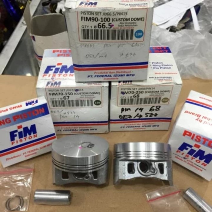piston seher fim 66 66.5 67 67.5 68 mm pin 14 15