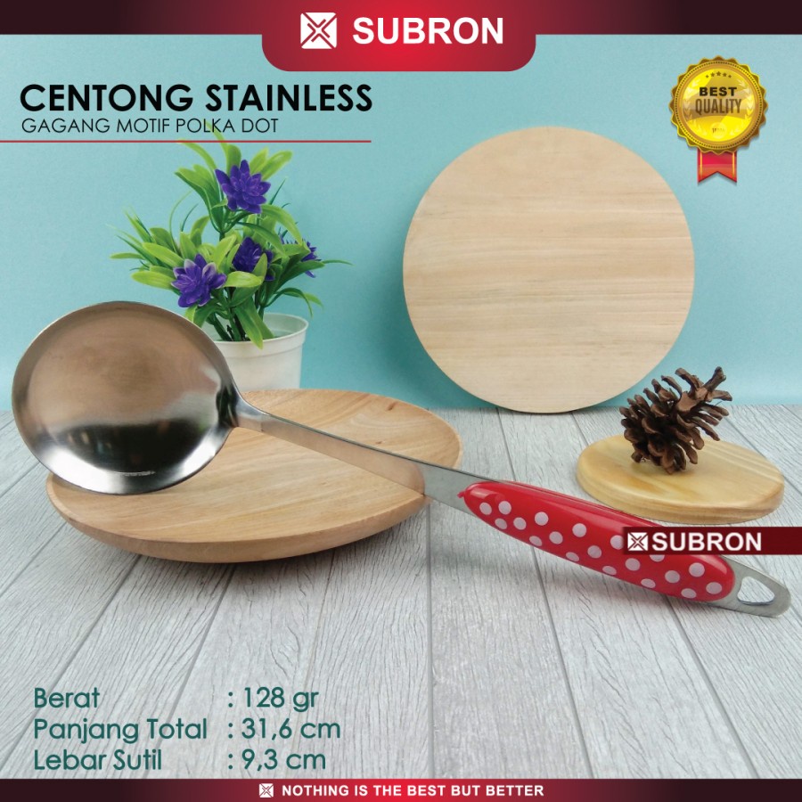 Susuk Sodet Centong Spatula gagang plastik polkadot - SUBRON