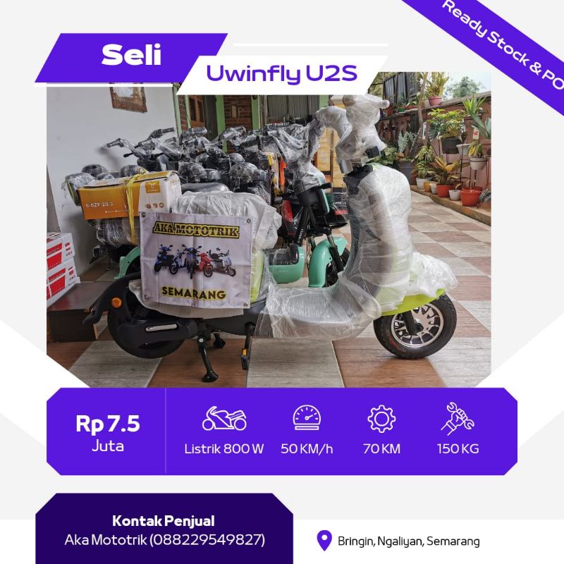 Sepeda Motor Listrik Uwinfly U2S
