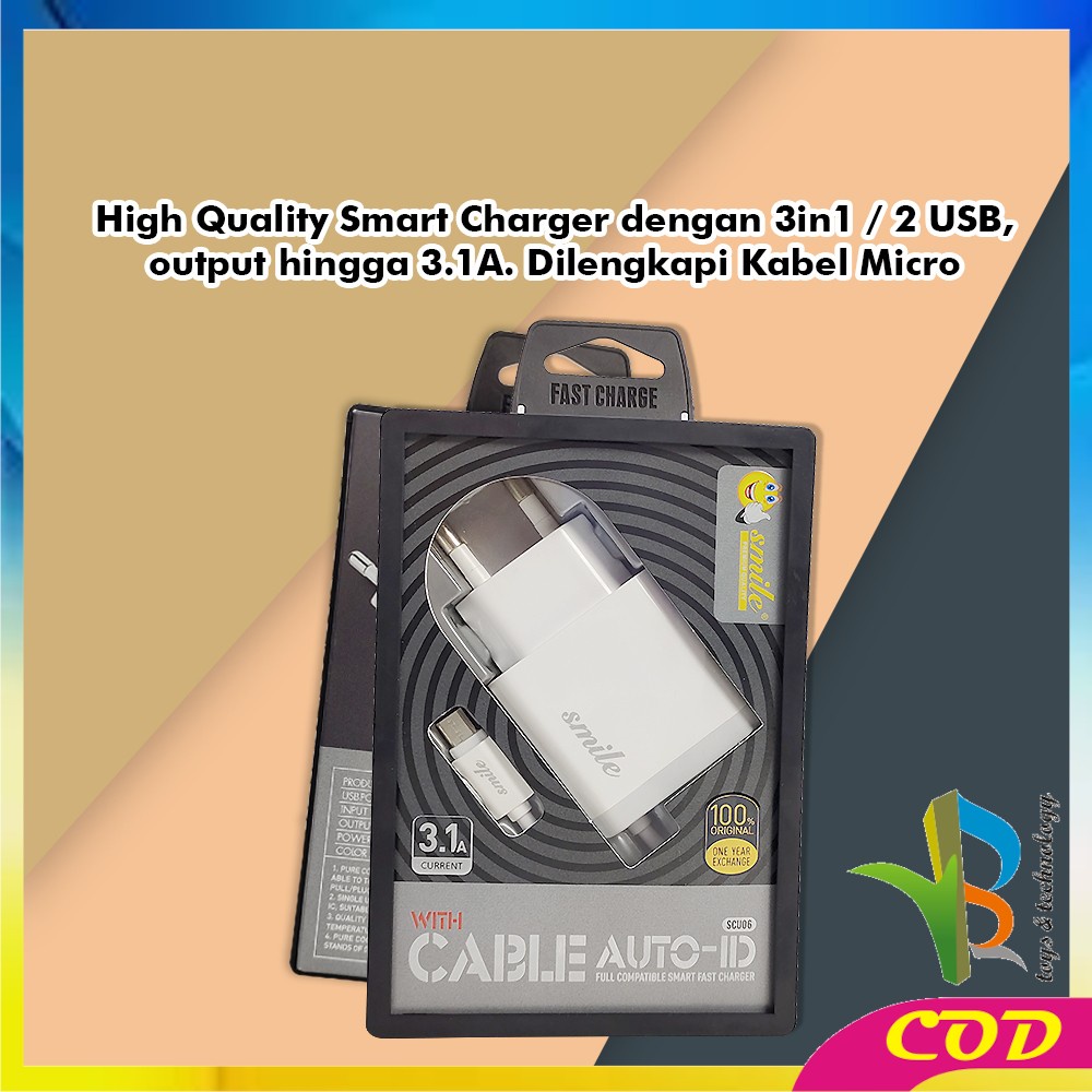 RB-C466 Charger Travel Adapter 2 Port USB Fast Charger Colokan USB Fast Charging / Dual USB Pengisi Daya Cepat