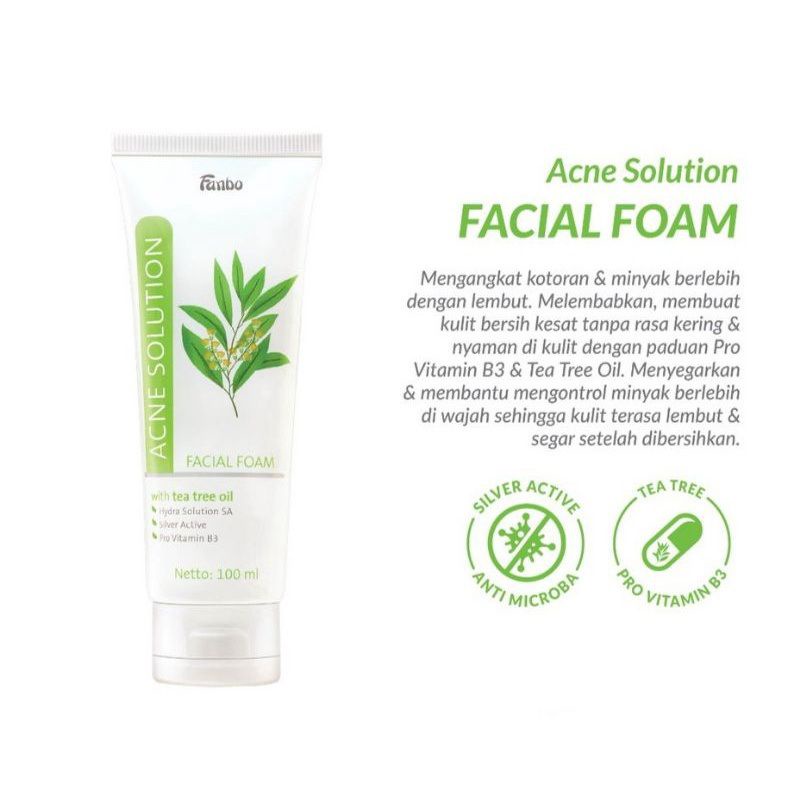 Fanbo Acne Solution Facial Foam 100ml | Face Wash