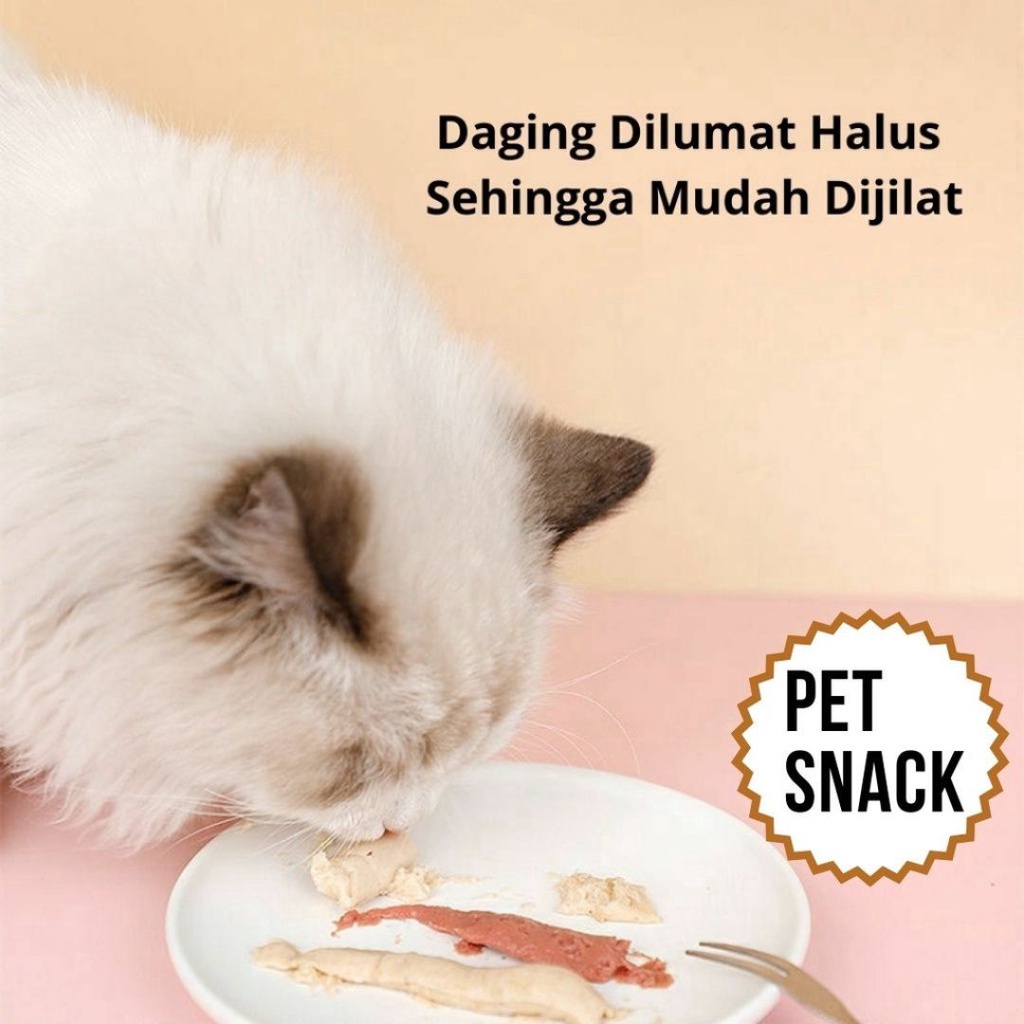 Snack Kucing Nine Lives Creamy Treats 1 Stick Setara Peien Meo Creamy &amp; Bio Creamy FEFARM