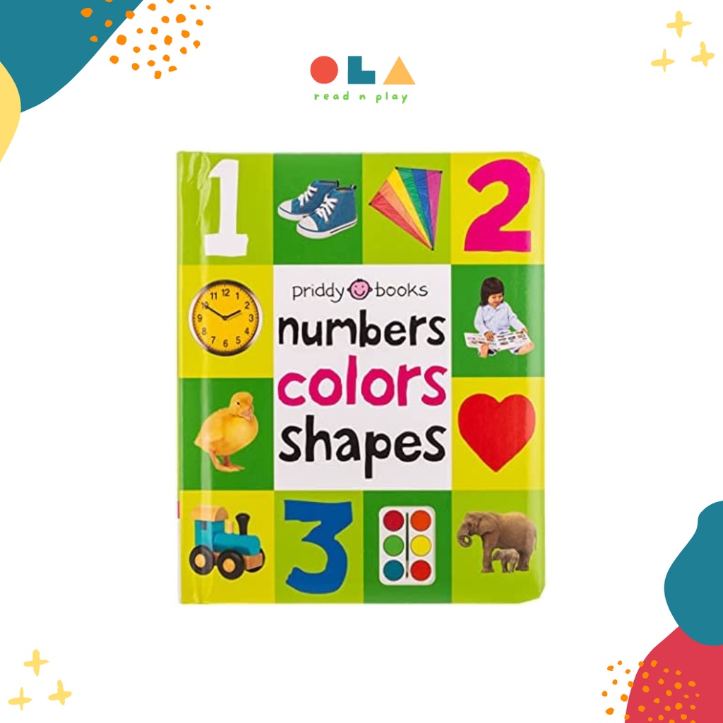 OLABOOKS FIRST 100 WORDS NUMBERS, COLORS, SHAPES BOARD BOOK - PRIDDY